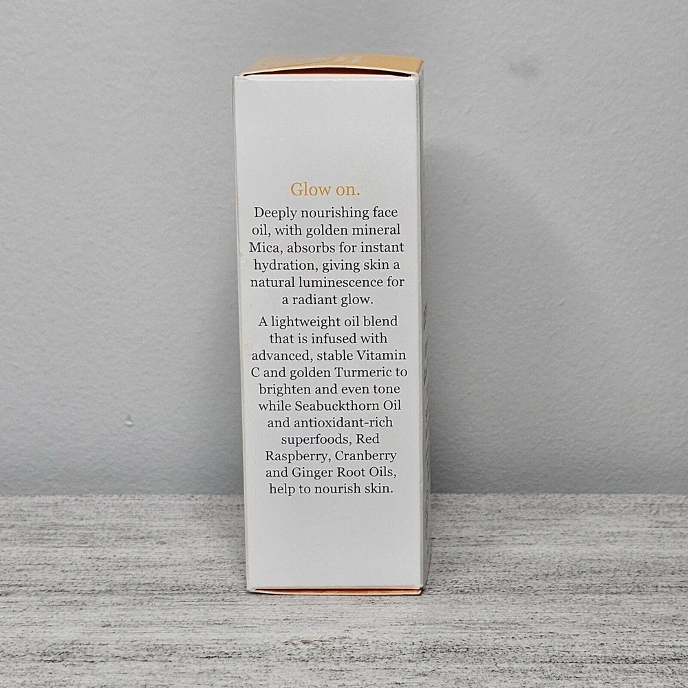 DERMA E‎ Vitamin C Glow Face Oil w/Tumeric Red Raspberry 1 oz Exp 4/27 NEW